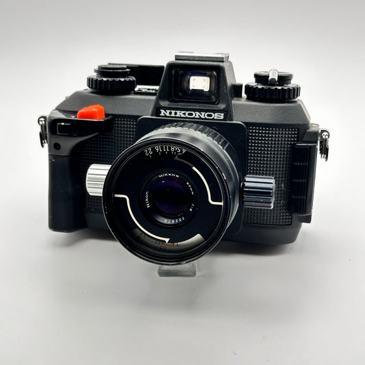 Nikon Nikkonos IV-Ainkl. Nikkor 80mm f/4, 28mm f/3,5 & 35mm f/2,5