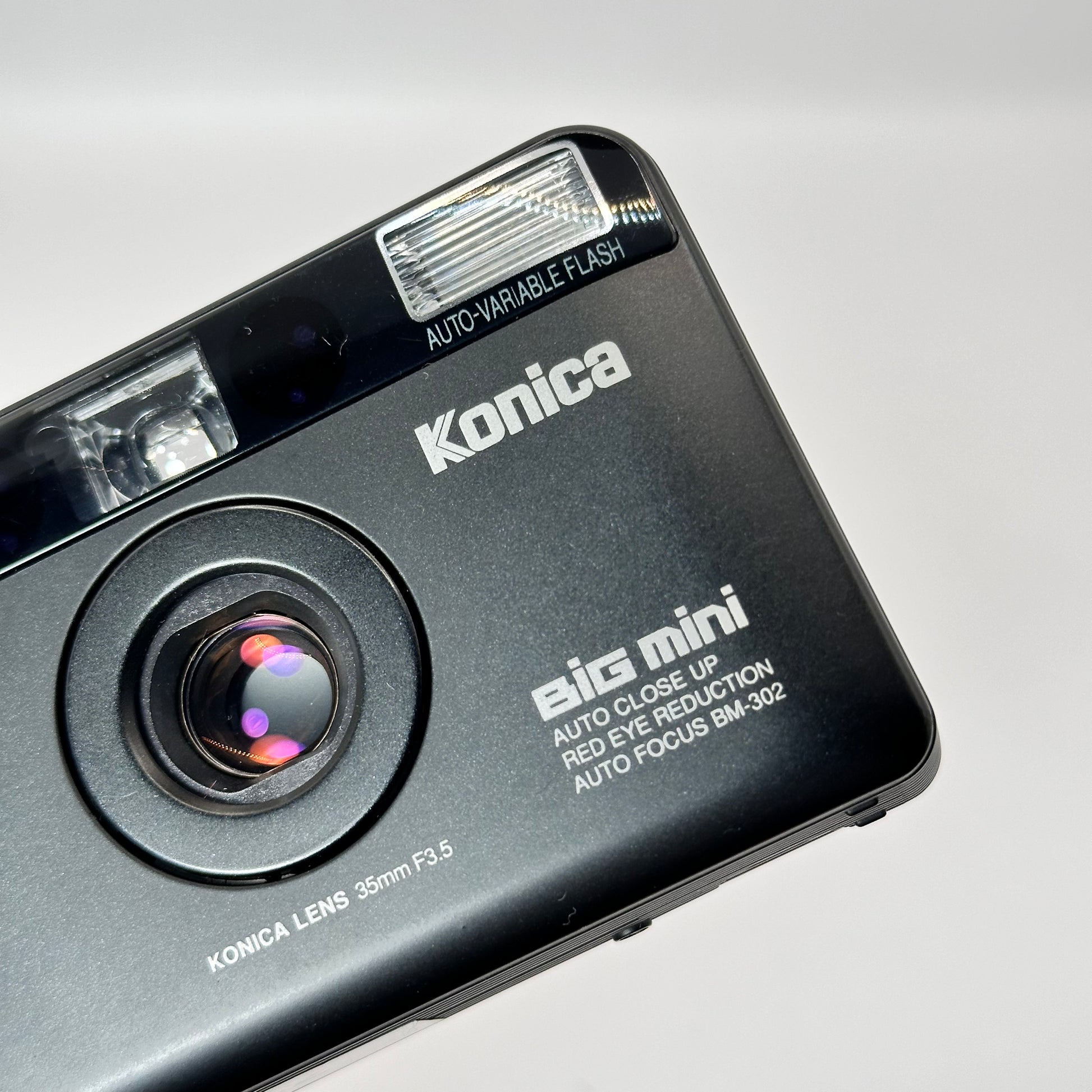 Konica Big mini schwarz Kompaktkamera Point and Shoot Analoge Kamera